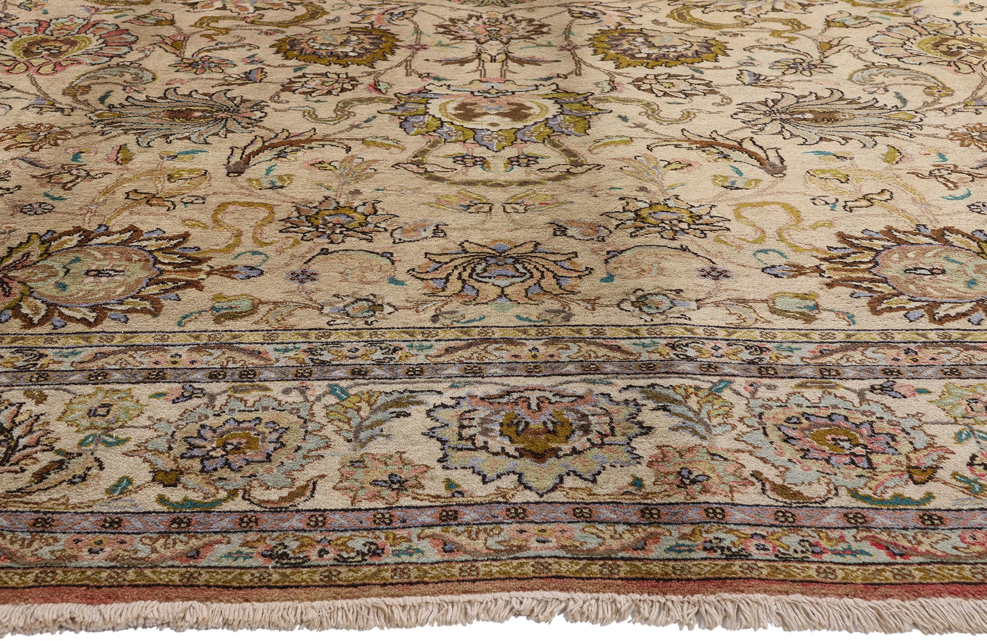 10 x 13 - Vintage Persian Tabriz Rug - 71929