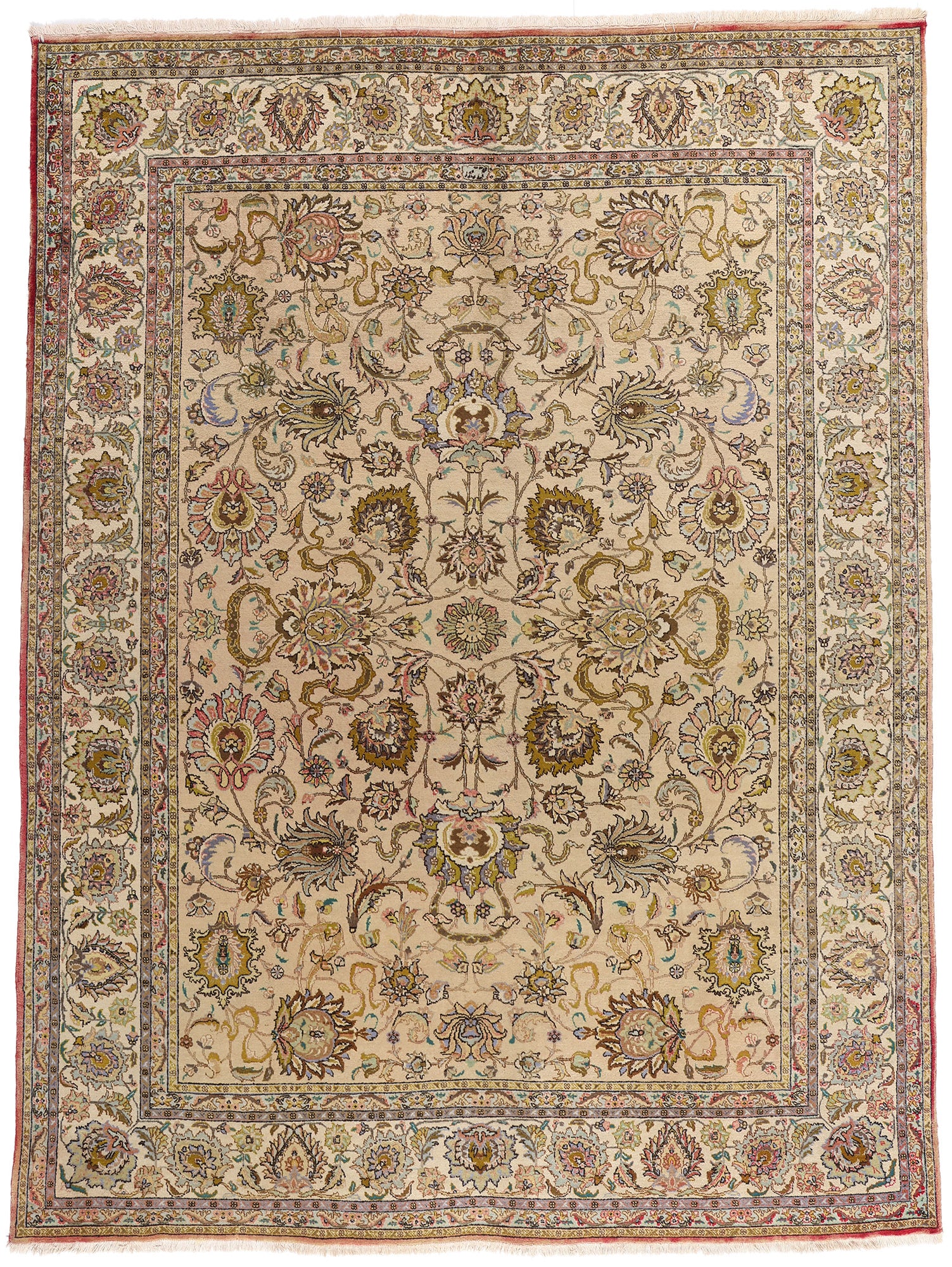 10 x 13 - Vintage Persian Tabriz Rug - 71929