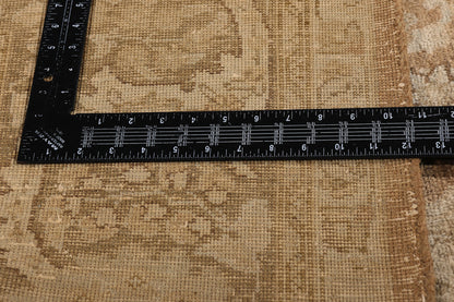 10 x 13 - Brown Vintage Persian Tabriz Rug - 75889
