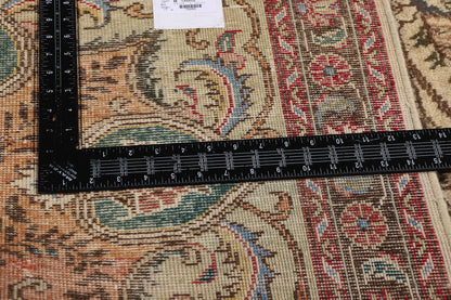10 x 13 - Brown Vintage Persian Tabriz Rug - 76285