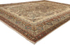 10 x 13 - Brown Vintage Persian Tabriz Rug - 76285