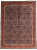 10 x 13 - Navy Blue Vintage Persian Tabriz Rug - 76331