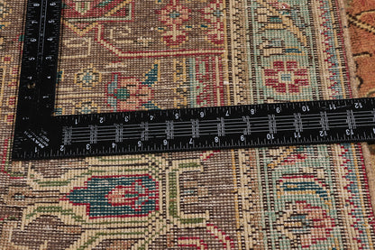 10 x 13 - Rust Vintage Persian Tabriz Rug - 76271