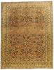 10 x 13 - Brown Vintage Persian Tabriz Rug - 76328