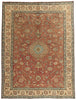 10 x 13 - Rust Vintage Persian Tabriz Rug - 76286