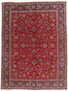 10 x 13 - Red Vintage Persian Tabriz Rug - 76262
