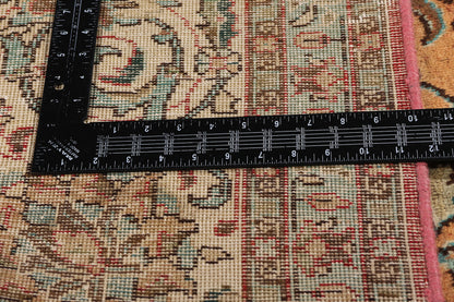 10 x 13 Rust Vintage Persian Tabriz Rug 75612