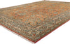 10 x 13 Rust Vintage Persian Tabriz Rug 75612