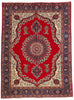 10 x 13 - Red Vintage Persian Tabriz Rug - 76485