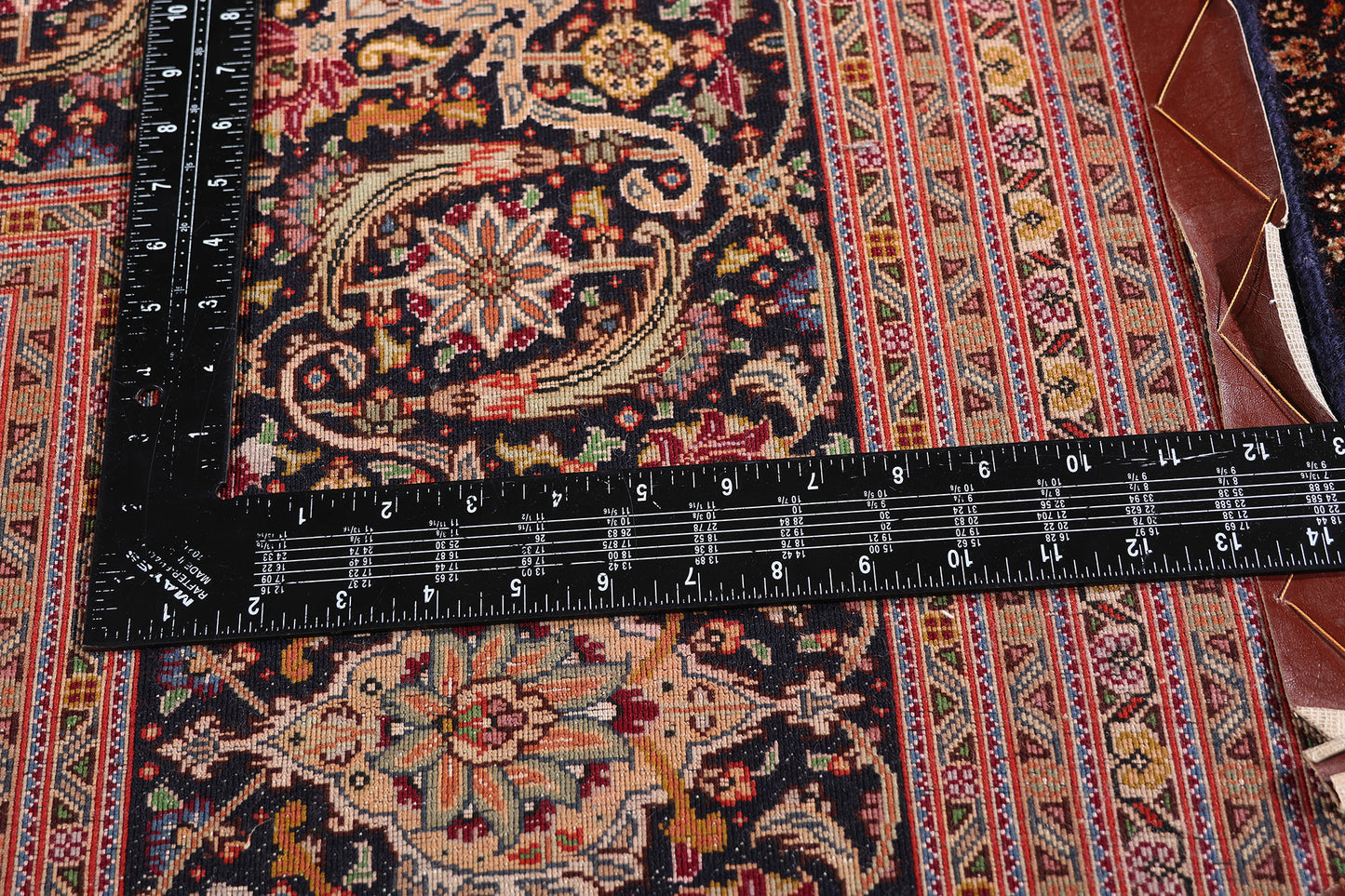 10 x 13 - Rust Vintage Persian Tabriz Rug - 76980