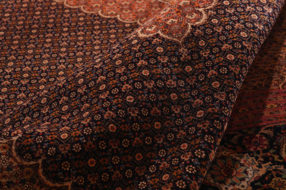 10 x 13 - Rust Vintage Persian Tabriz Rug - 76980