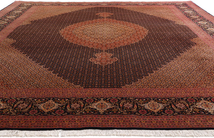 10 x 13 - Rust Vintage Persian Tabriz Rug - 76980