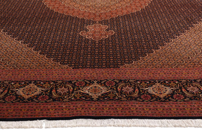 10 x 13 - Rust Vintage Persian Tabriz Rug - 76980