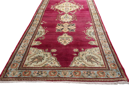 4 x 18 Vintage Persian Tabriz Rug 61356