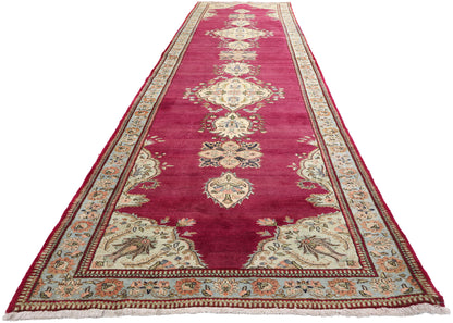 4 x 18 Vintage Persian Tabriz Rug 61369