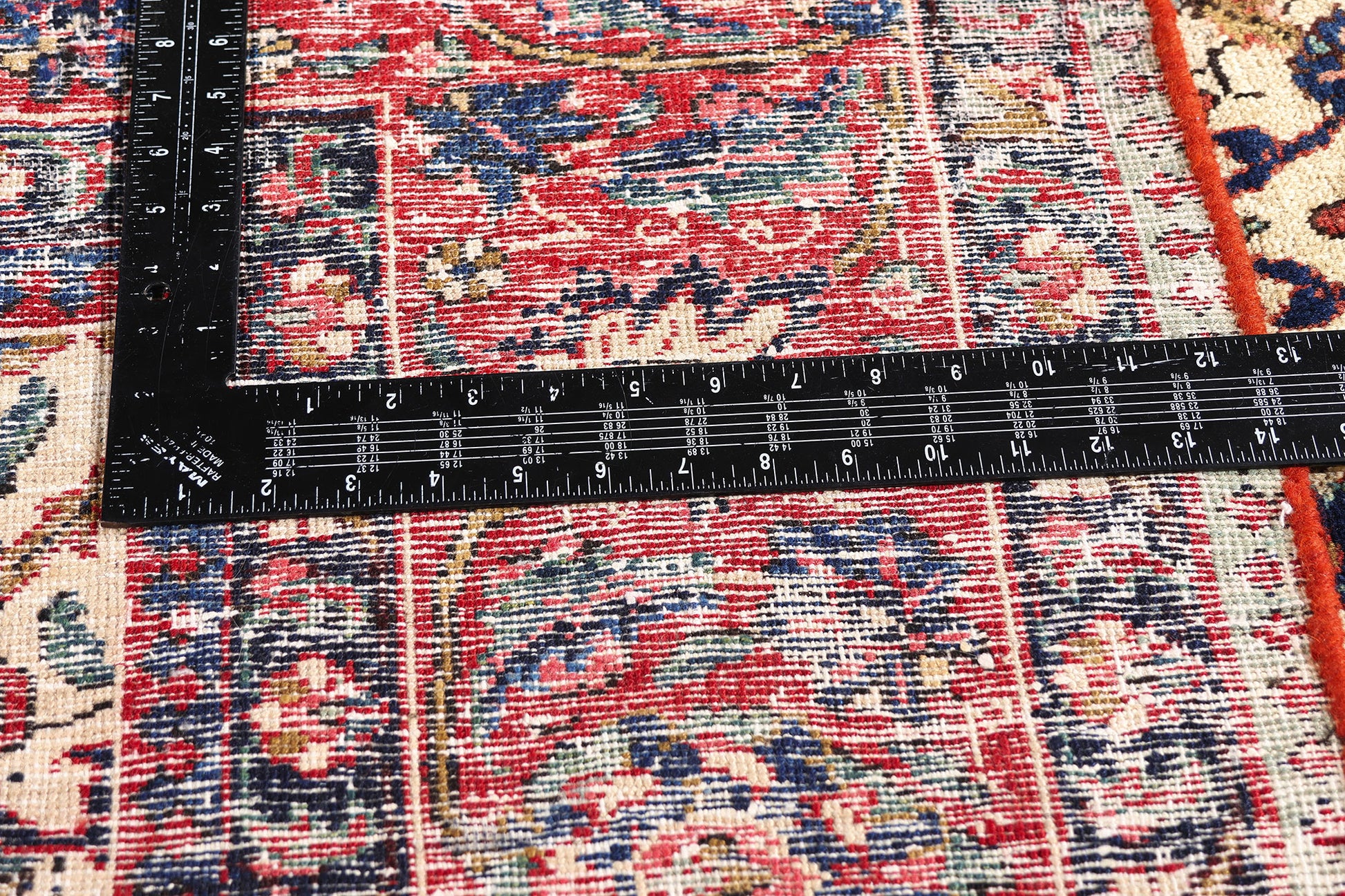 8 x 11 Beige Vintage Persian Tabriz Rug 61408