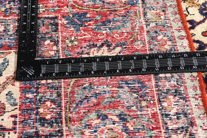 8 x 11 Beige Vintage Persian Tabriz Rug 61408