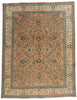 9 x 12 - Brown Vintage Persian Tabriz Rug - 76289
