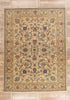9 x 13 - Beige Vintage Persian Tabriz Rug - 76412