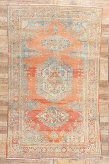 7 x 11 Vintage Persian Viss Rug 61381