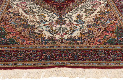 6 x 9 Vintage Persian Yazd Rug 78936