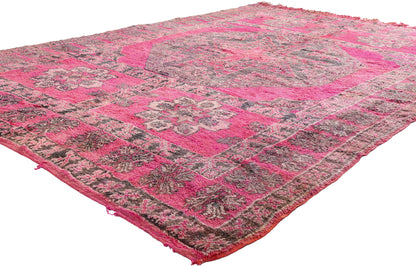 7 x 11 Vintage Pink Talsint Moroccan Rug 79256