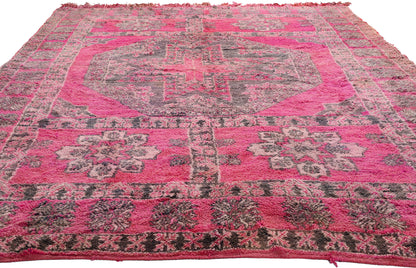 7 x 11 Vintage Pink Talsint Moroccan Rug 79256