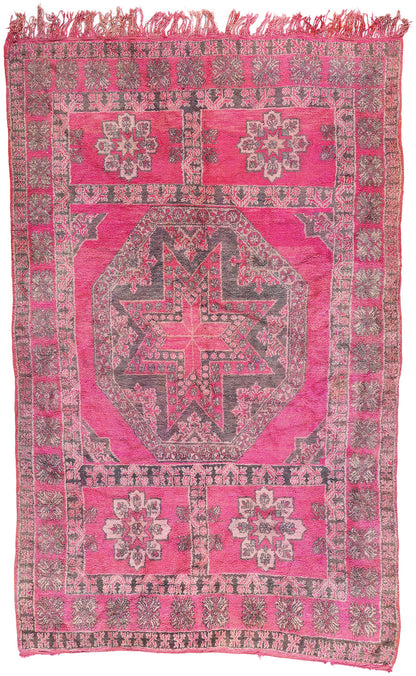 7 x 11 Vintage Pink Talsint Moroccan Rug 79256