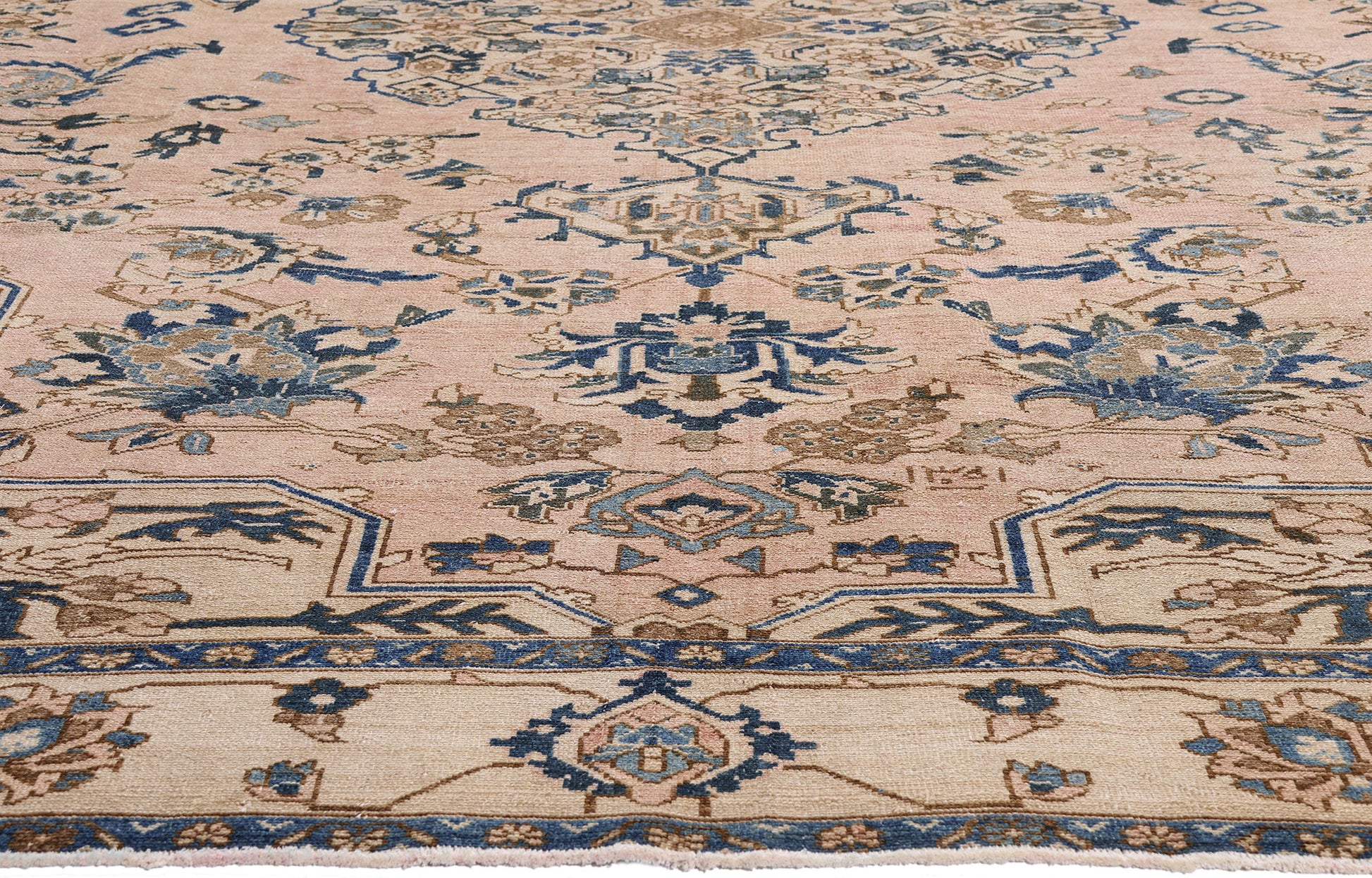9 x 12 Pink Vintage Persian Malayer Rug 61399