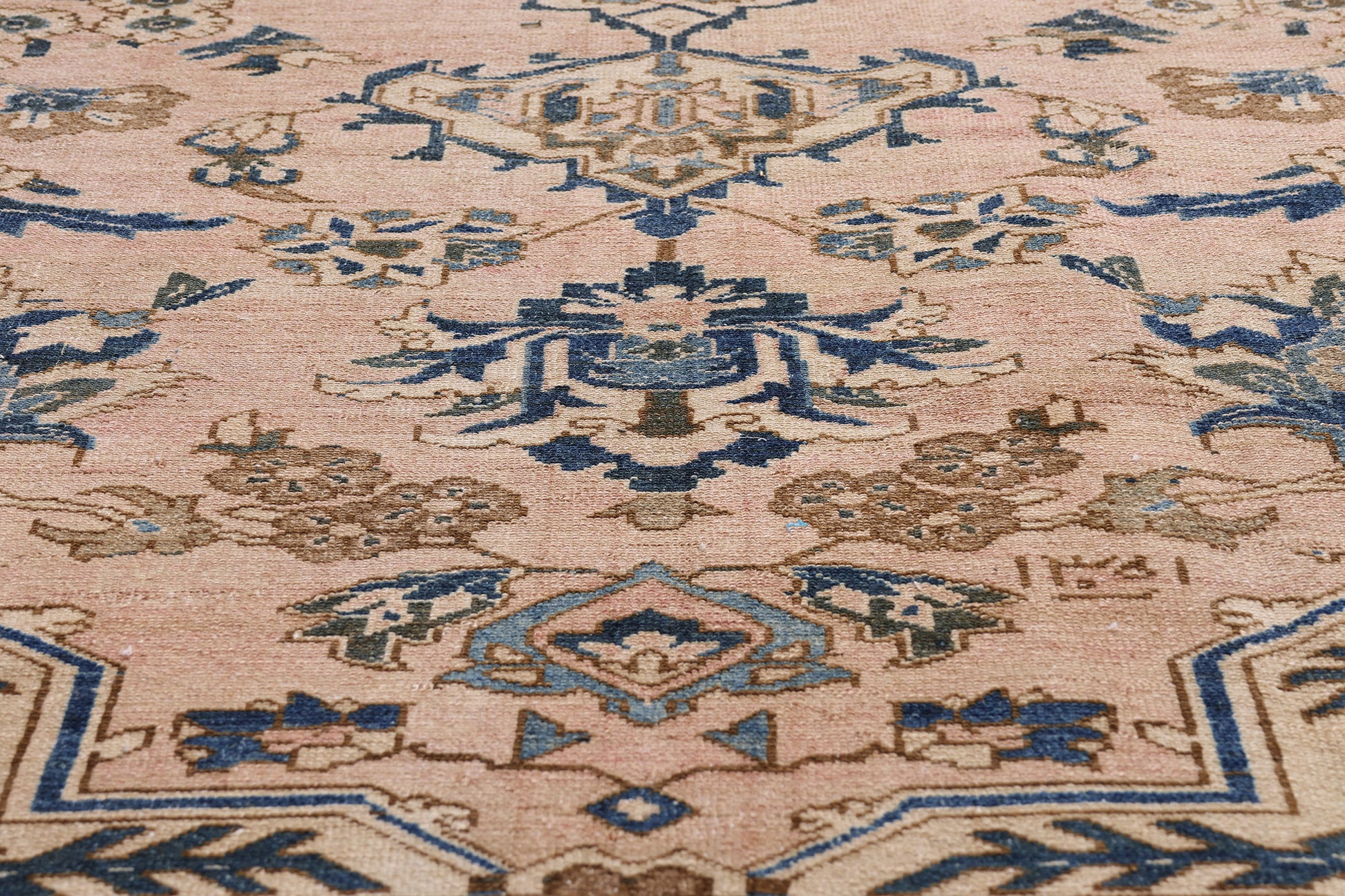 9 x 12 Pink Vintage Persian Malayer Rug 61399