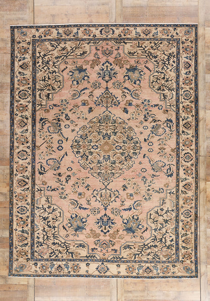 9 x 12 Pink Vintage Persian Malayer Rug 61399