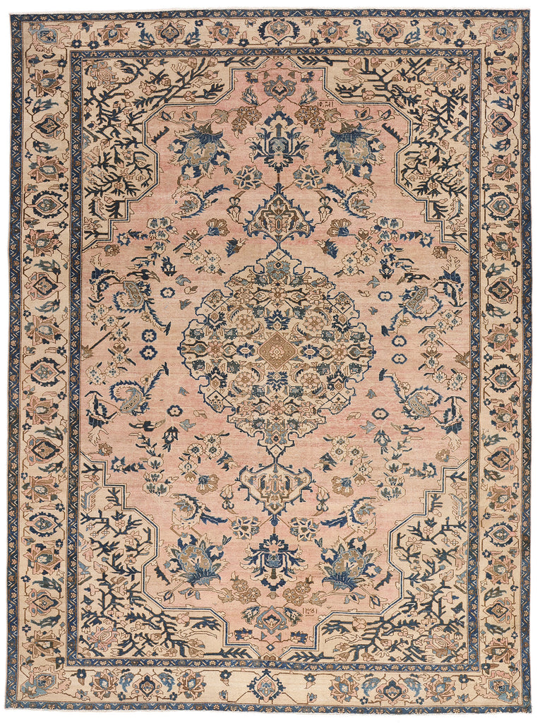 9 x 12 Pink Vintage Persian Malayer Rug 61399