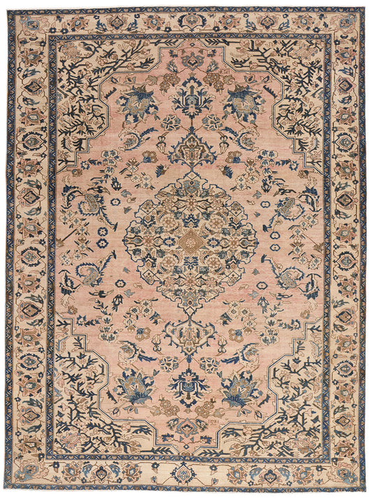 9 x 12 Pink Vintage Persian Malayer Rug 61399