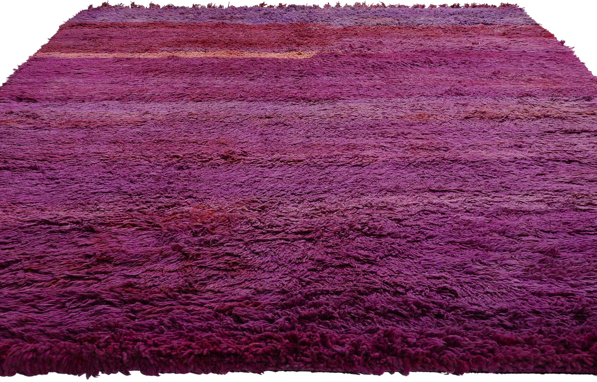 7 x 10 Purple Vintage Beni Mrirt Moroccan Rug 79338