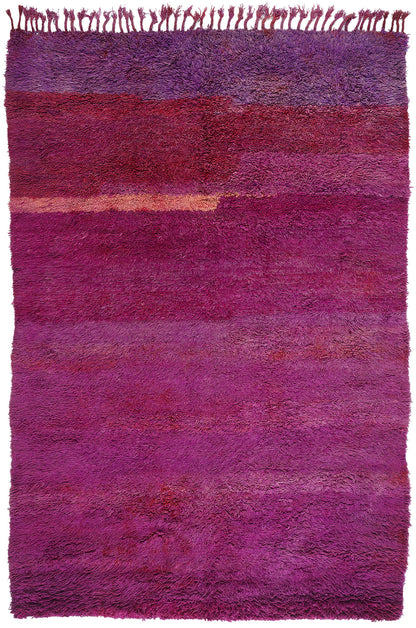 7 x 10 Purple Vintage Beni Mrirt Moroccan Rug 79338