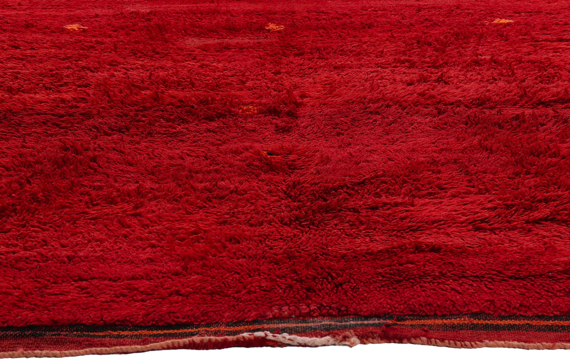 6 x 9 Red Vintage Beni Mrirt Moroccan Rug 79340