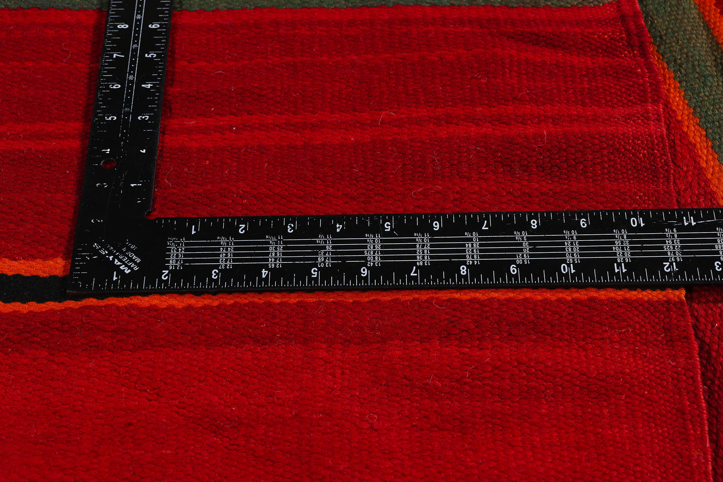 6 x 14 Red Vintage Striped Moroccan Kilim Rug 79339