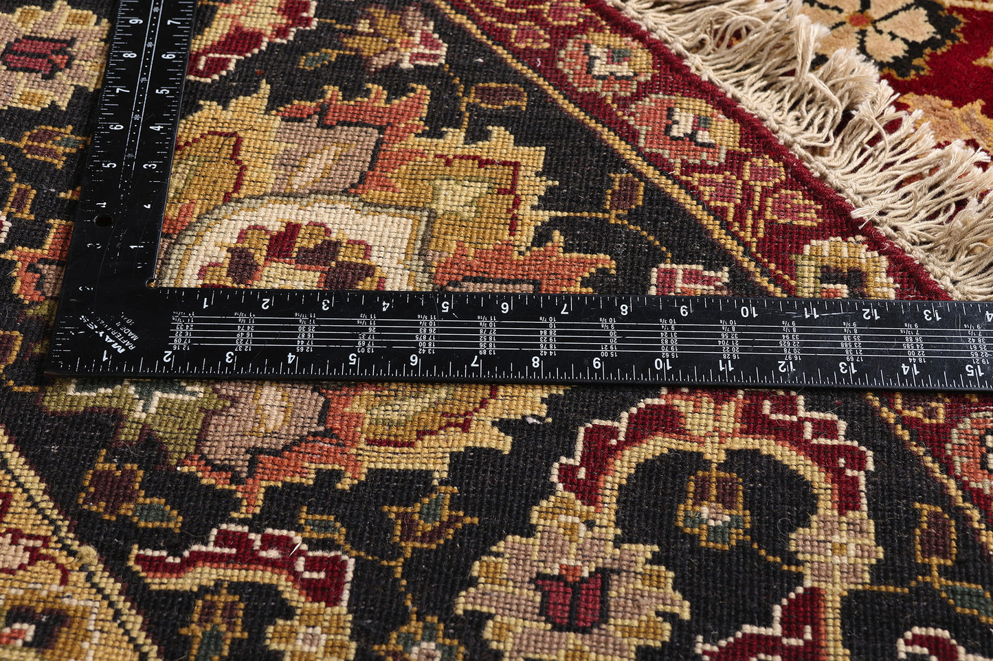 8 x 8 Red Vintage Round Indian Oushak Rug 79332