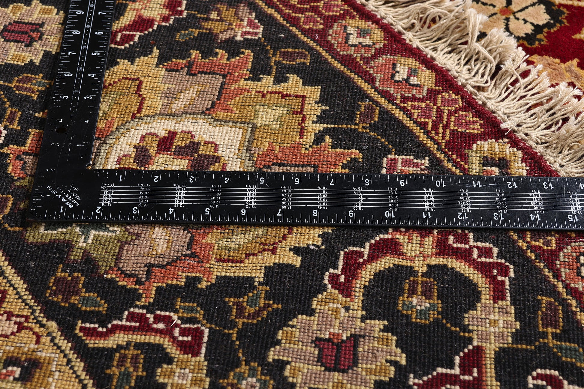 8 x 8 Red Vintage Round Indian Oushak Rug 79332