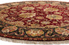 8 x 8 Red Vintage Round Indian Oushak Rug 79332