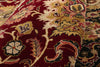 8 x 8 Red Vintage Round Indian Oushak Rug 79332