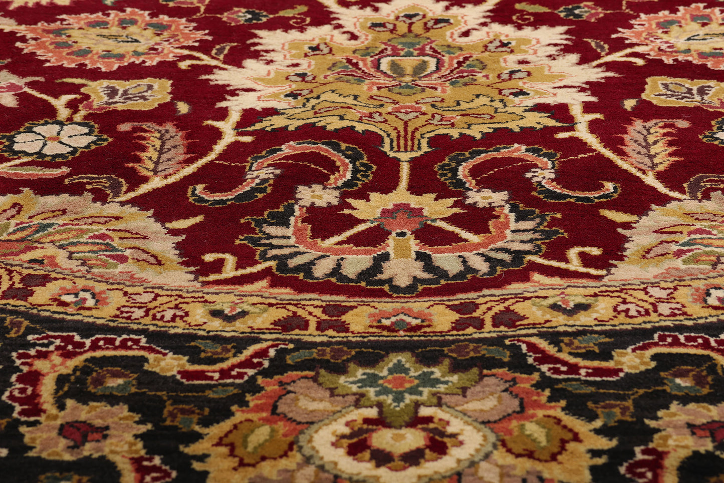 8 x 8 Red Vintage Round Indian Oushak Rug 79332