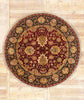 8 x 8 Red Vintage Round Indian Oushak Rug 79332