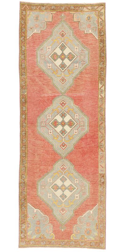 3 x 10 Vintage Red Turkish Oushak Rug 53917