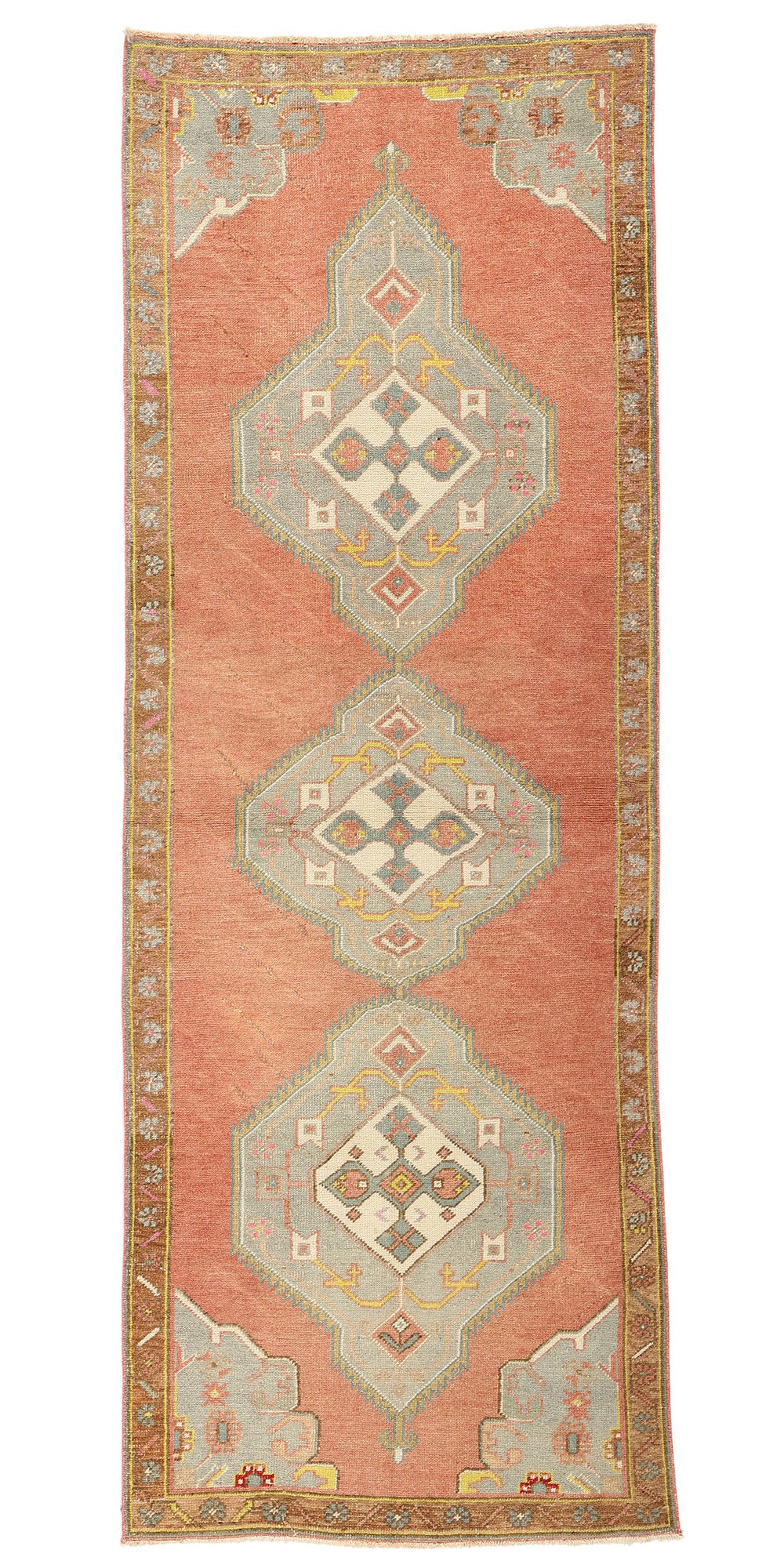 3 x 10 Vintage Red Turkish Oushak Rug 53918