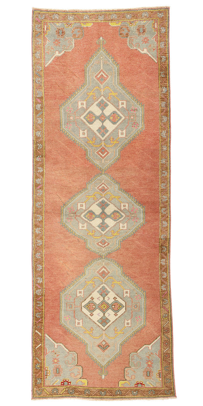 3 x 10 Vintage Red Turkish Oushak Rug 53918