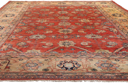 8 x 12 Vintage Red Oushak Rug 79289