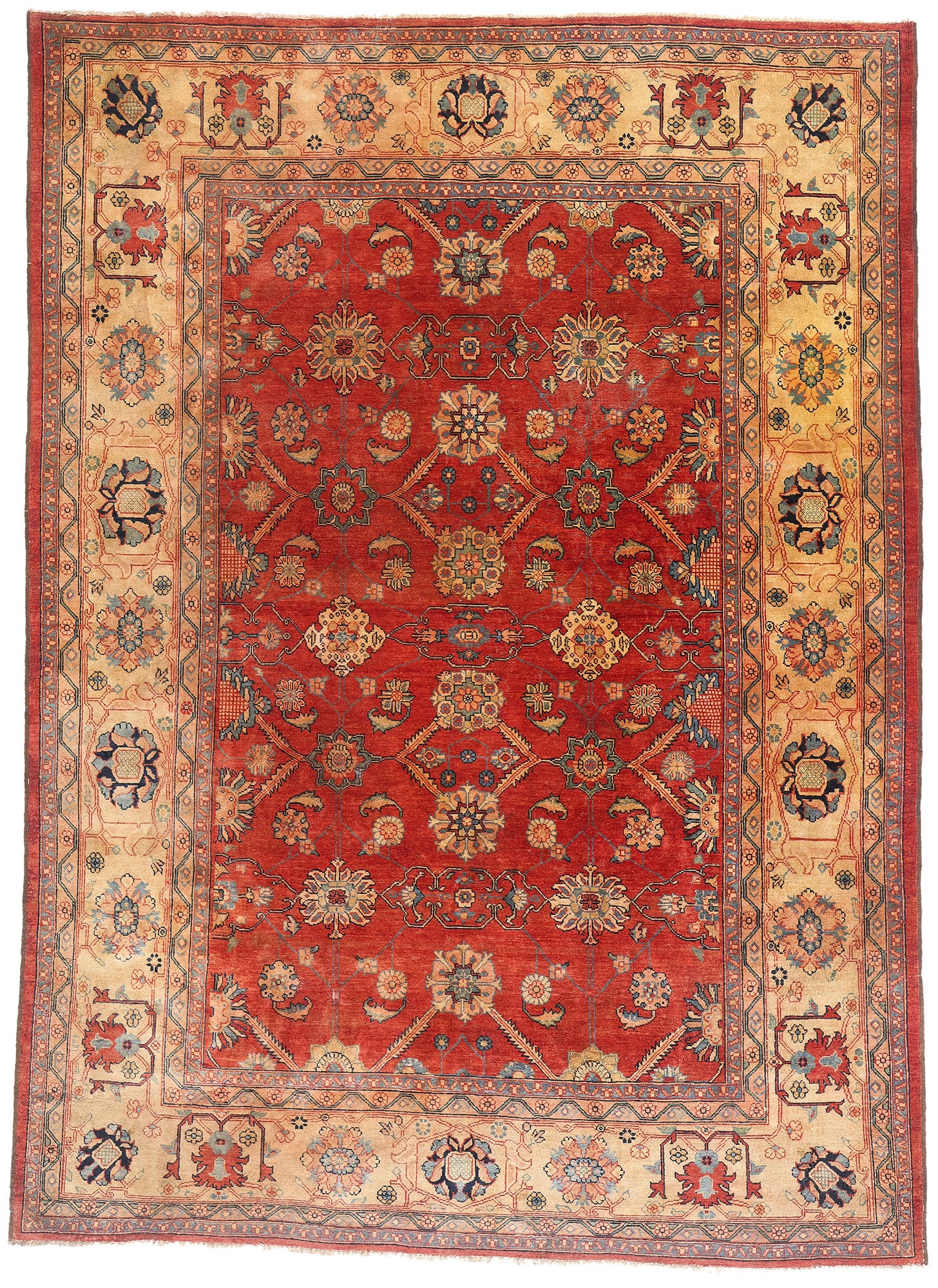 8 x 12 Vintage Red Oushak Rug 79289