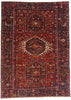 5 x 6 Red Vintage Persian Karaja Heriz Rug 79305