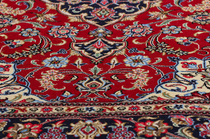 4 x 5 Red Vintage Persian Qum Rug 79315